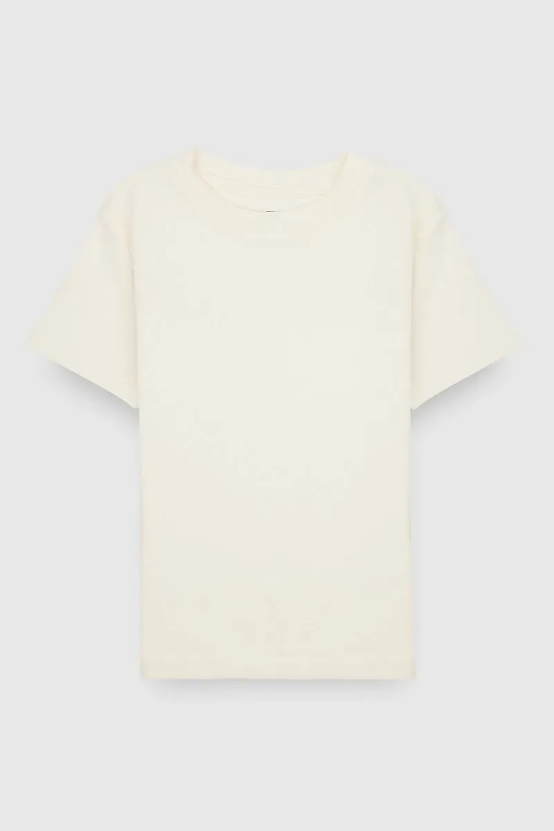 Teddy Smith T-Ribou MC JR t-shirt bianca bambina cotone