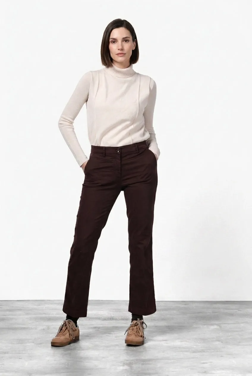 Mason's New York Trumpet pantalone donna vinaccia slim