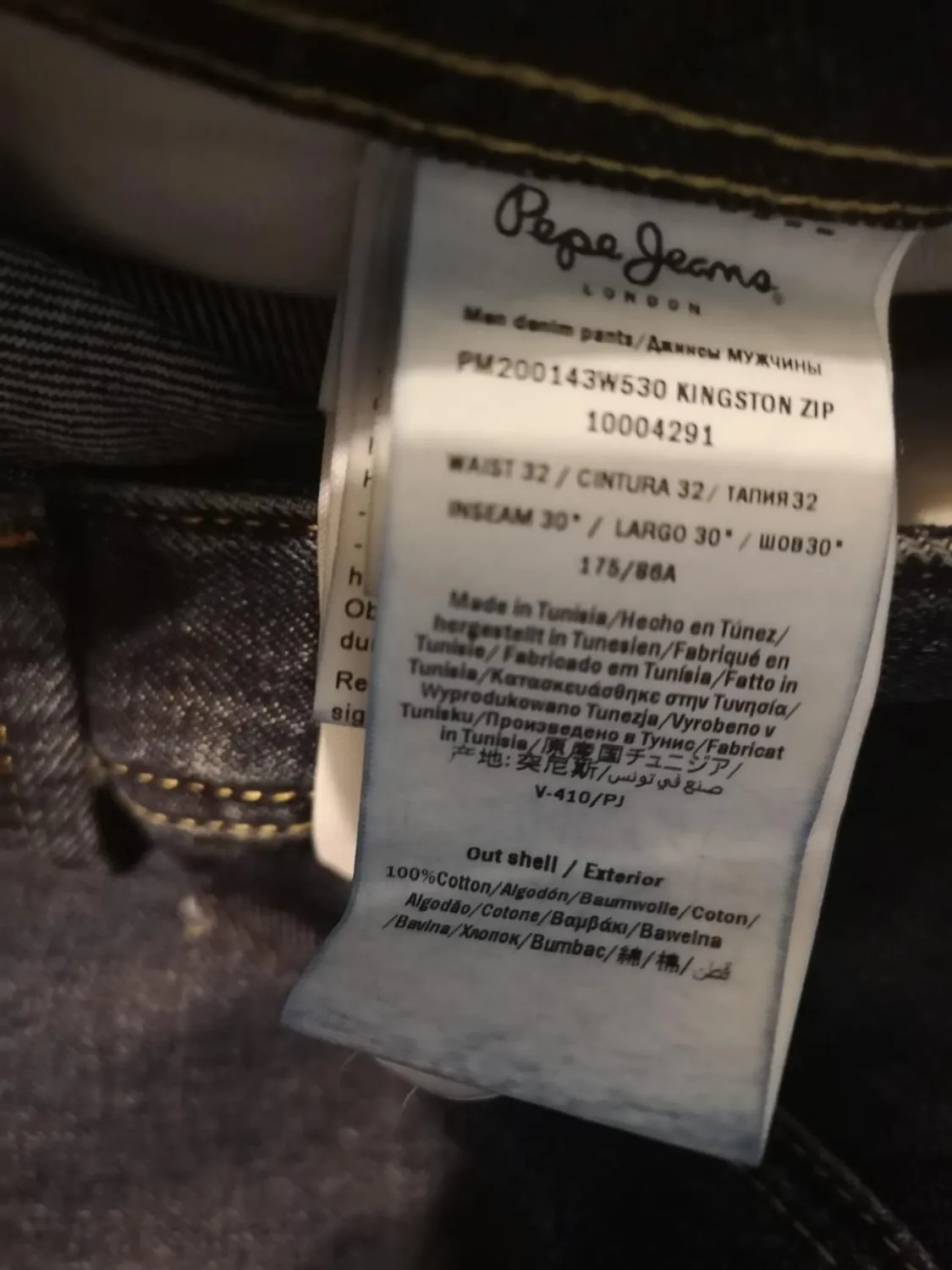 Pepe Jeans Kingston Zip Jeans Uomo Relaxed Blu