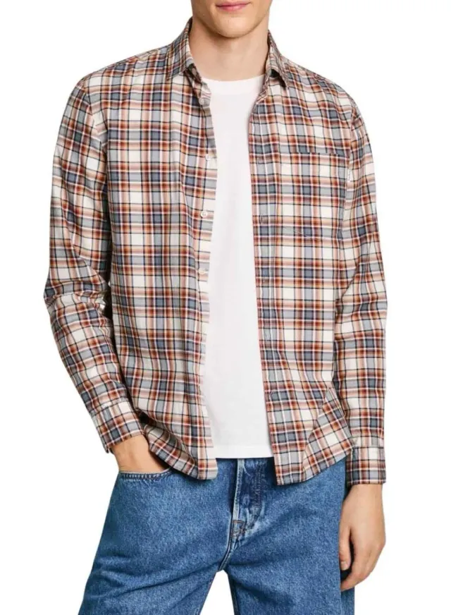 Pepe Jeans Macberth Camicia Uomo M a Quadri