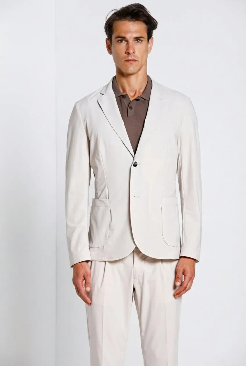 Mason's Da Vinci Tech Blazer Uomo Stucco Jersey Tecnico