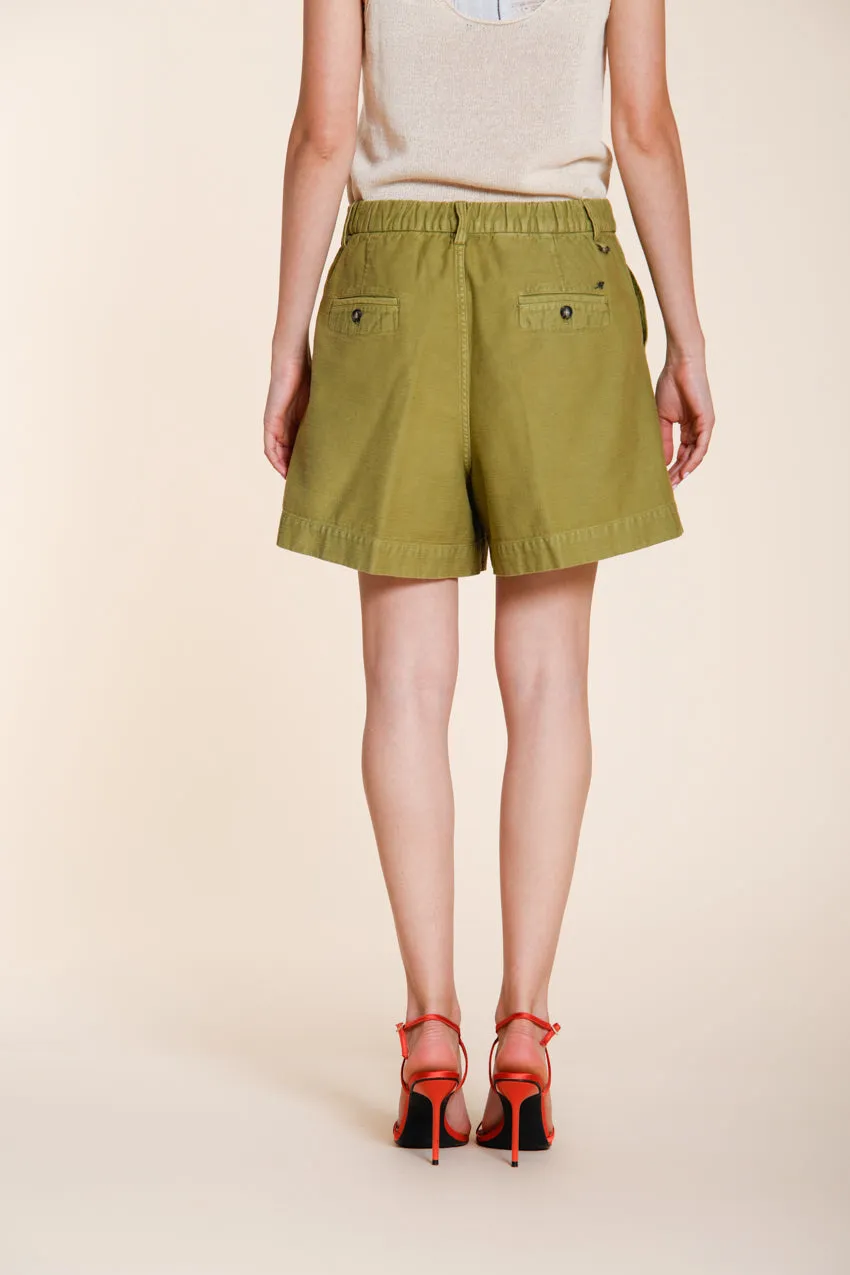 Mason's Dallas bermuda cargo donna cotone verde acido