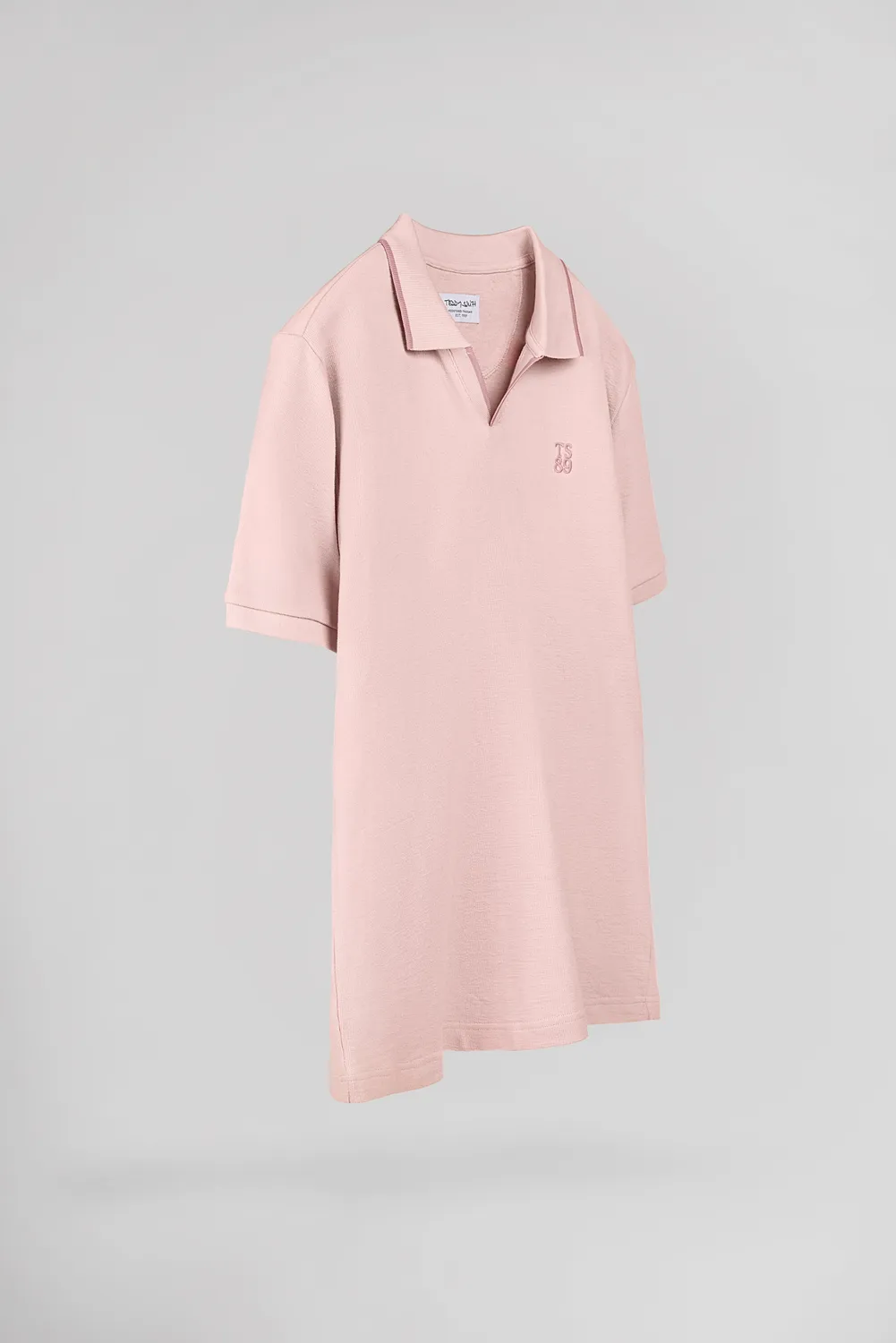 Teddy Smith P-Soner MC polo uomo rosa spugna cotone