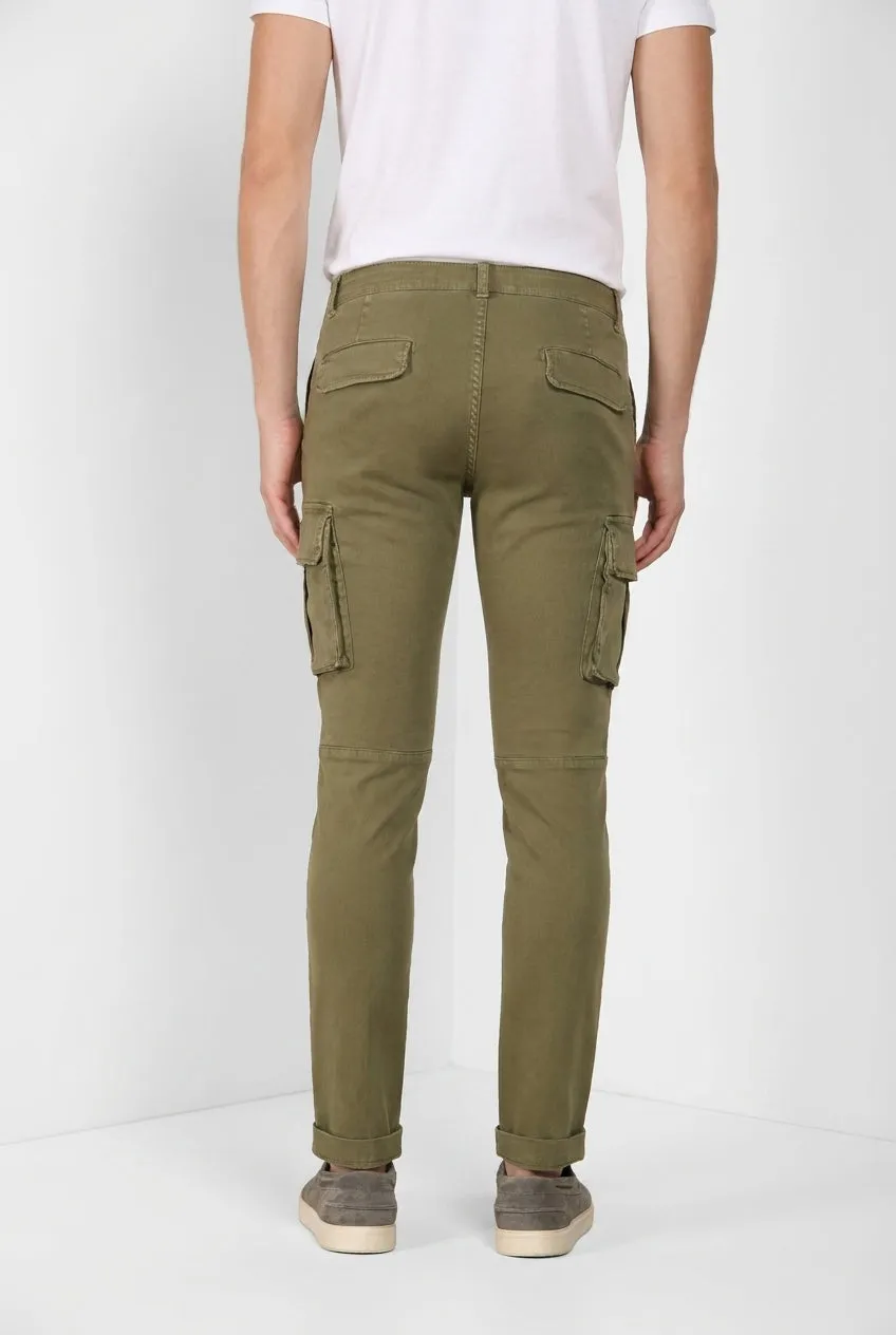 Mason's Chile cargo uomo rosmarino regular fit lino