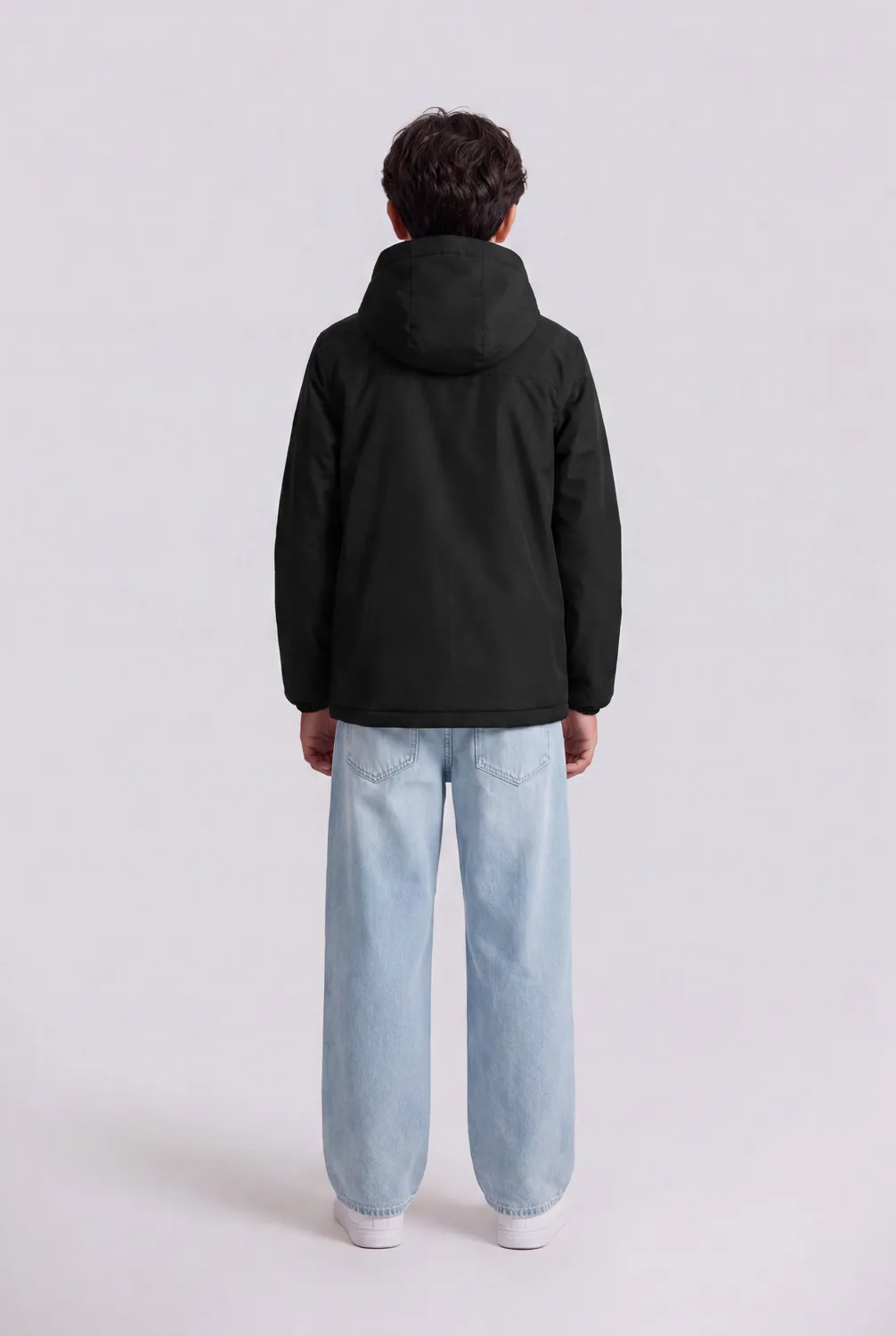 Teddy Smith P-Hanz JR parka ragazzo nero imbottito
