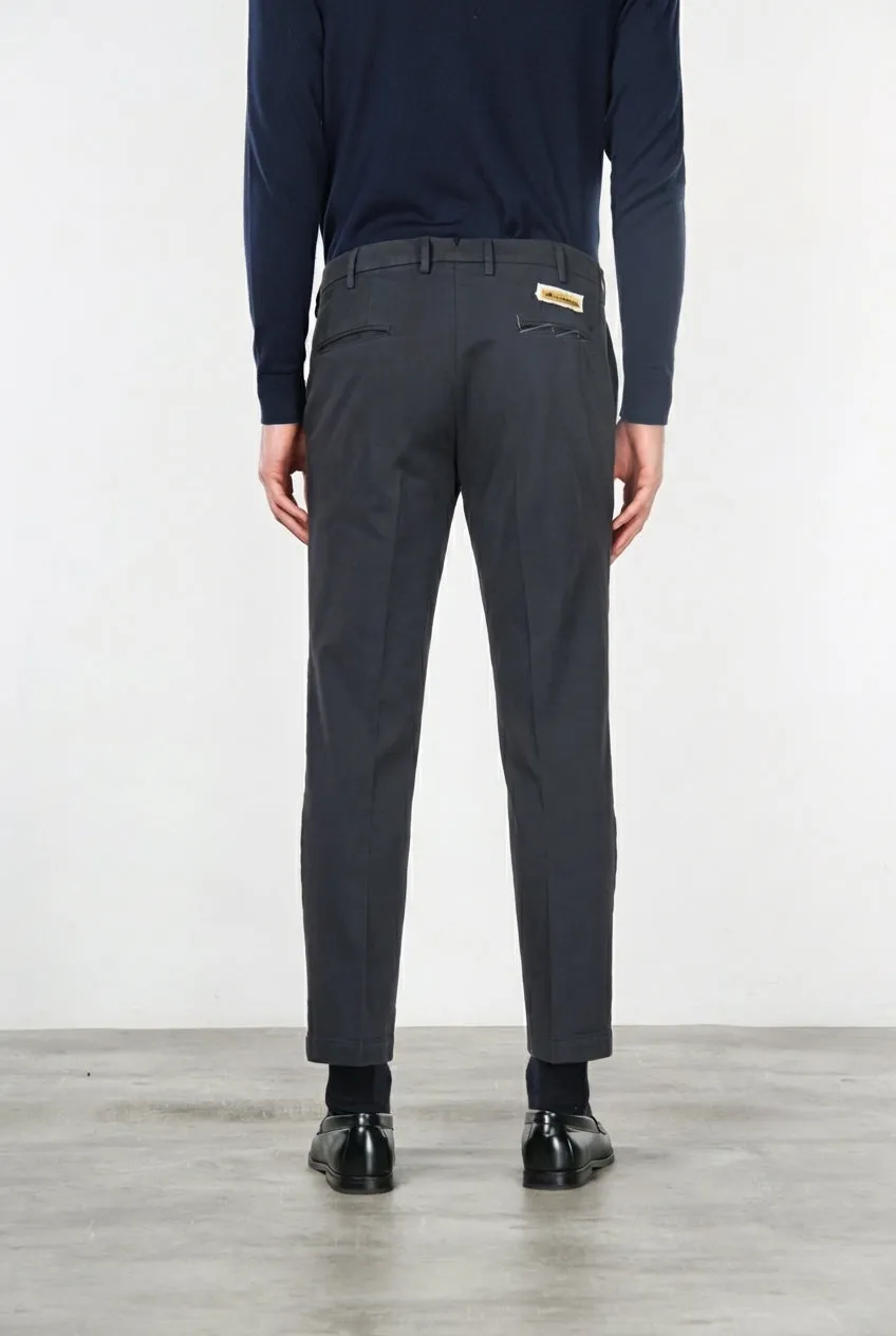 Mason's New York Pantalone Chino Gabardina Blu Notte Regular