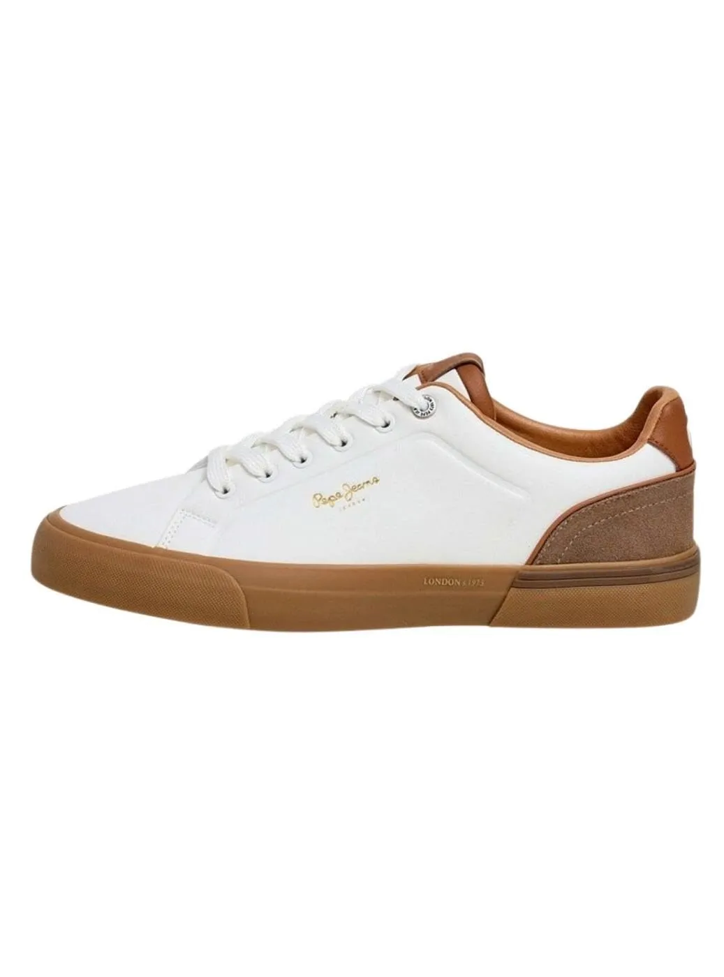 Pepe Jeans Kenton Once M sneakers ivory white 43 EU vulcanizzate