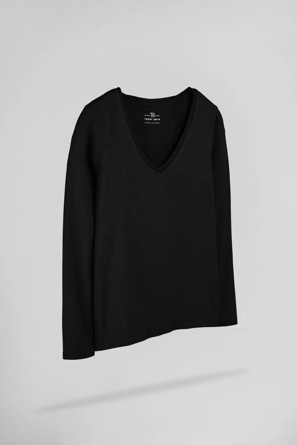 Teddy Smith T-Miana ML maglia scollo V nero
