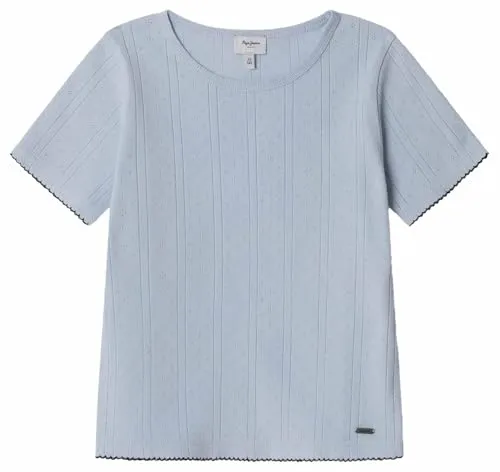 Pepe Jeans Gianella t-shirt azzurra 10 anni costine