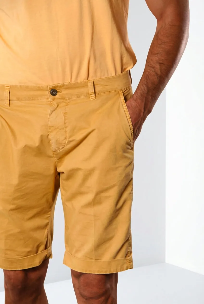 Mason's John Coolkhinos bermuda chino giallo stretch