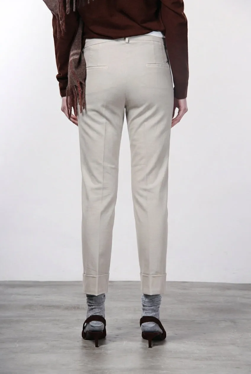 Mason's New York Carrot chino donna sabbia lana