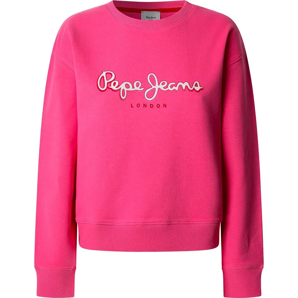Pepe Jeans Maddy felpa donna M rosa girocollo