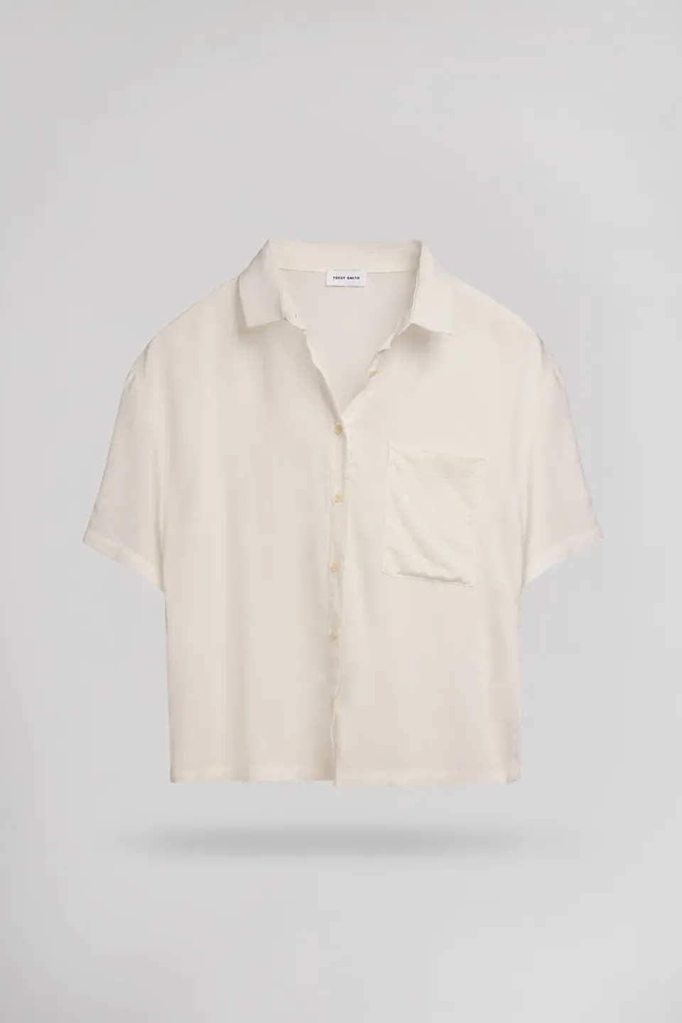 Teddy Smith C-Elia MC camicia donna middle white fluida