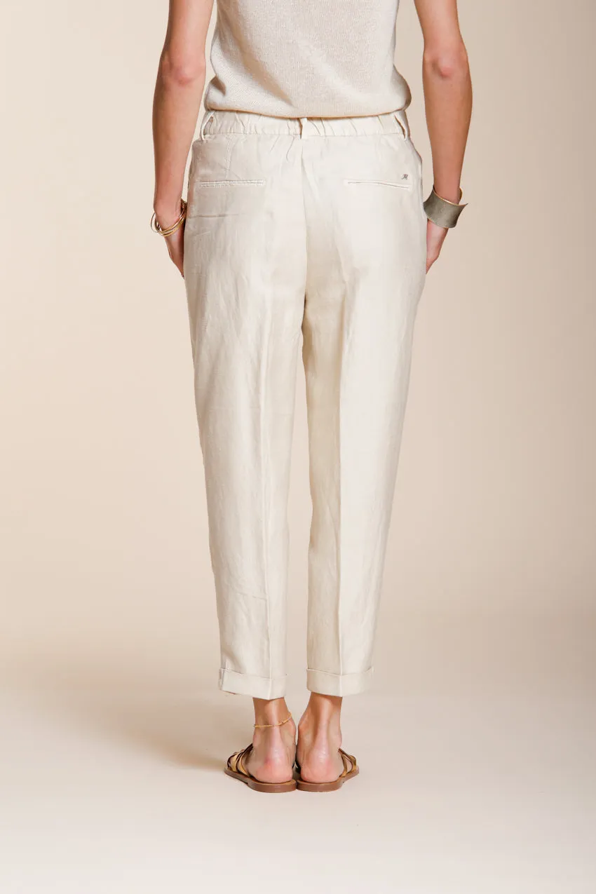 Mason's Linda Summer chino latte lino lyocell