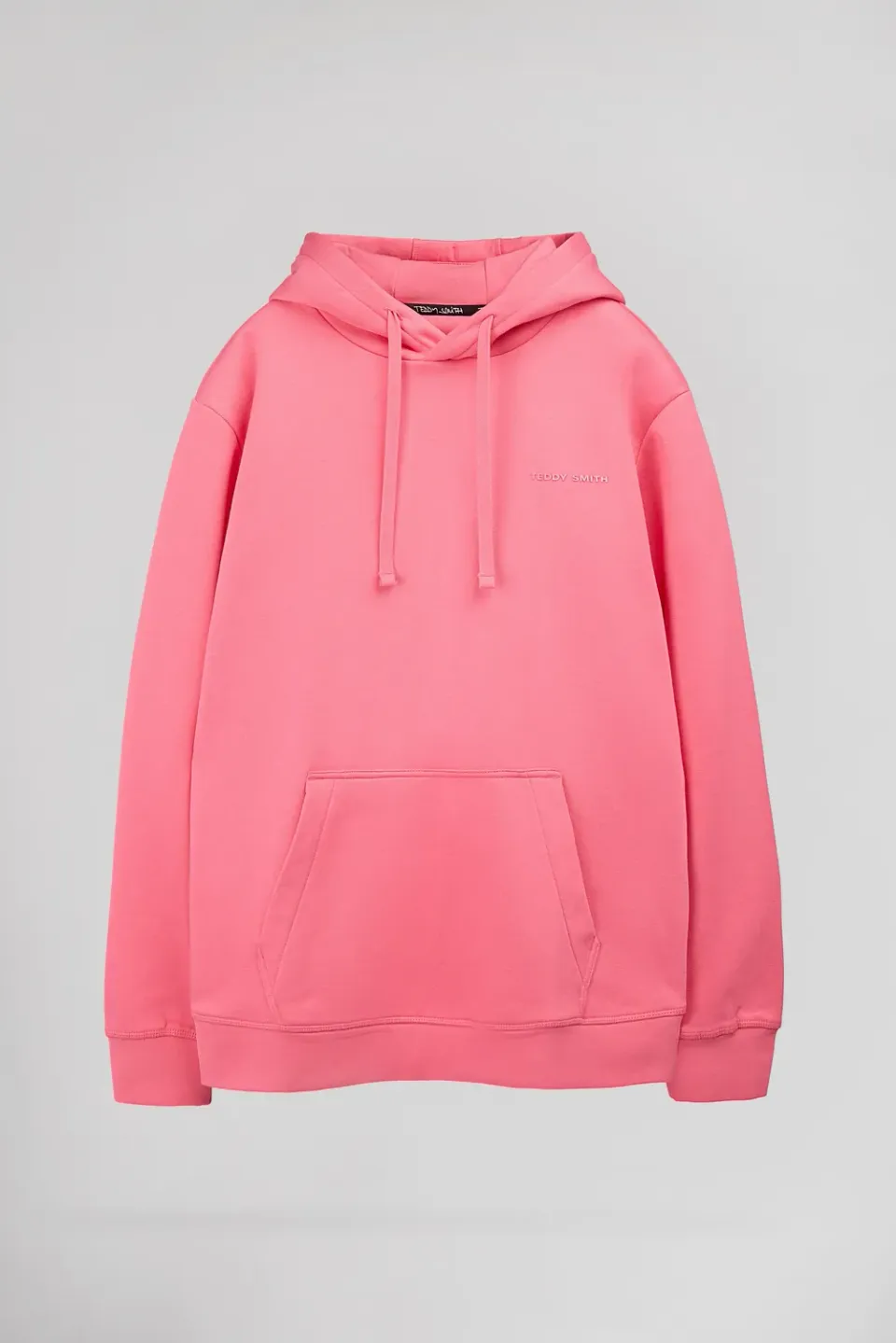 Teddy Smith S-Nark Hoody felpa uomo rosa cappuccio