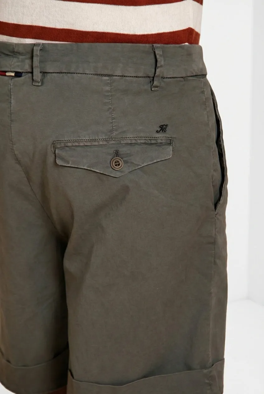 Mason's Chinos bermuda uomo verde militare relaxed