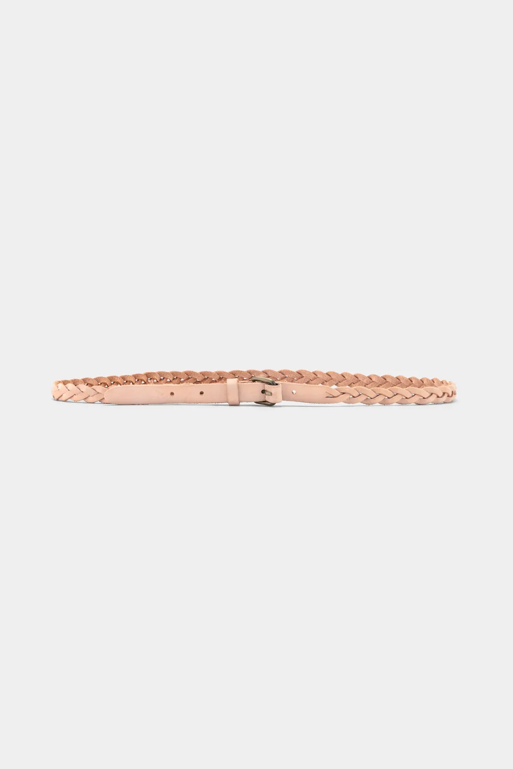 Acquaverde Cintura Intrecciata Pelle Nude 2cm