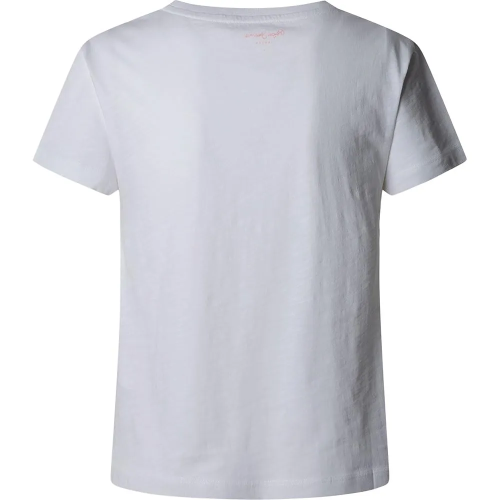 Pepe Jeans Ryleigh T-Shirt Donna Girocollo Paillettes Taglia M