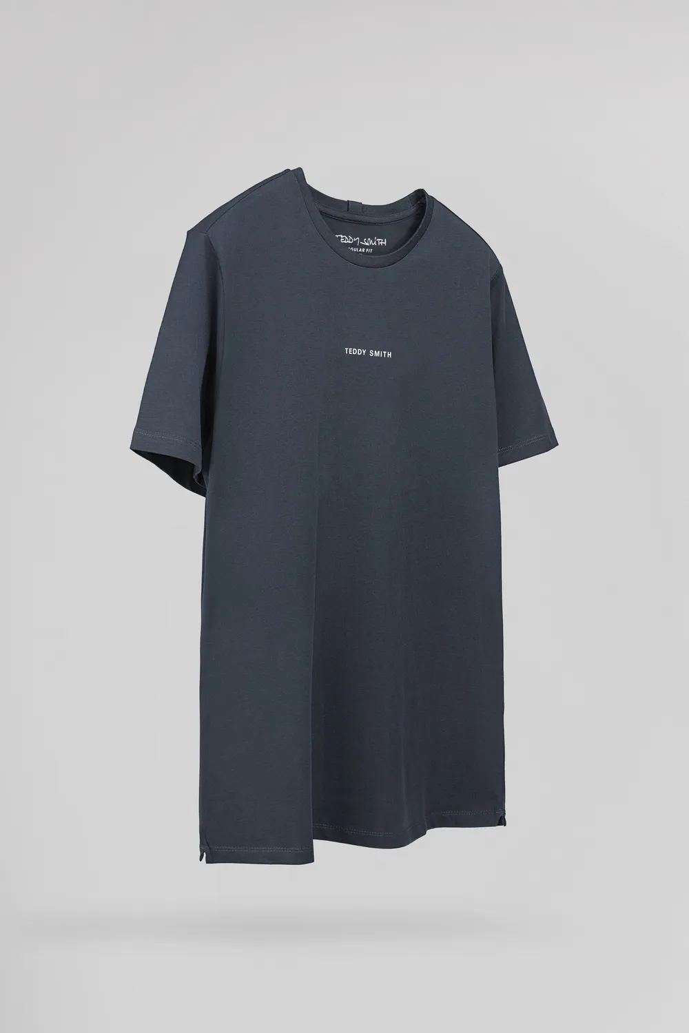 Teddy Smith T-Soy 2 MC T-shirt Uomo Grigio Cotone