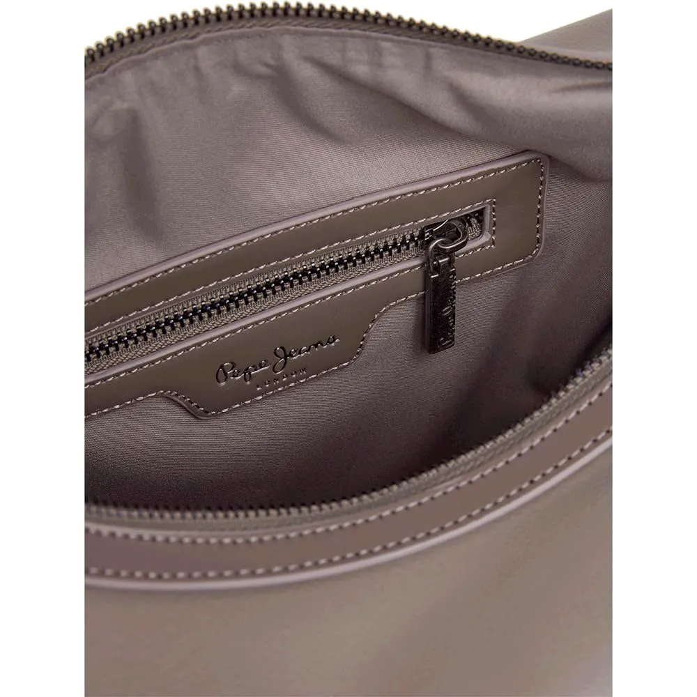 Pepe Jeans Caddy Code borsa donna grigia tracolla