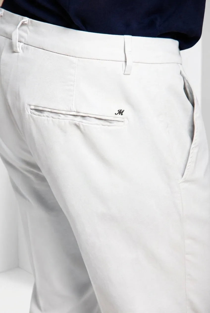 Mason's Torino Flex Chino Uomo Slim Grigio Chiaro Elastic