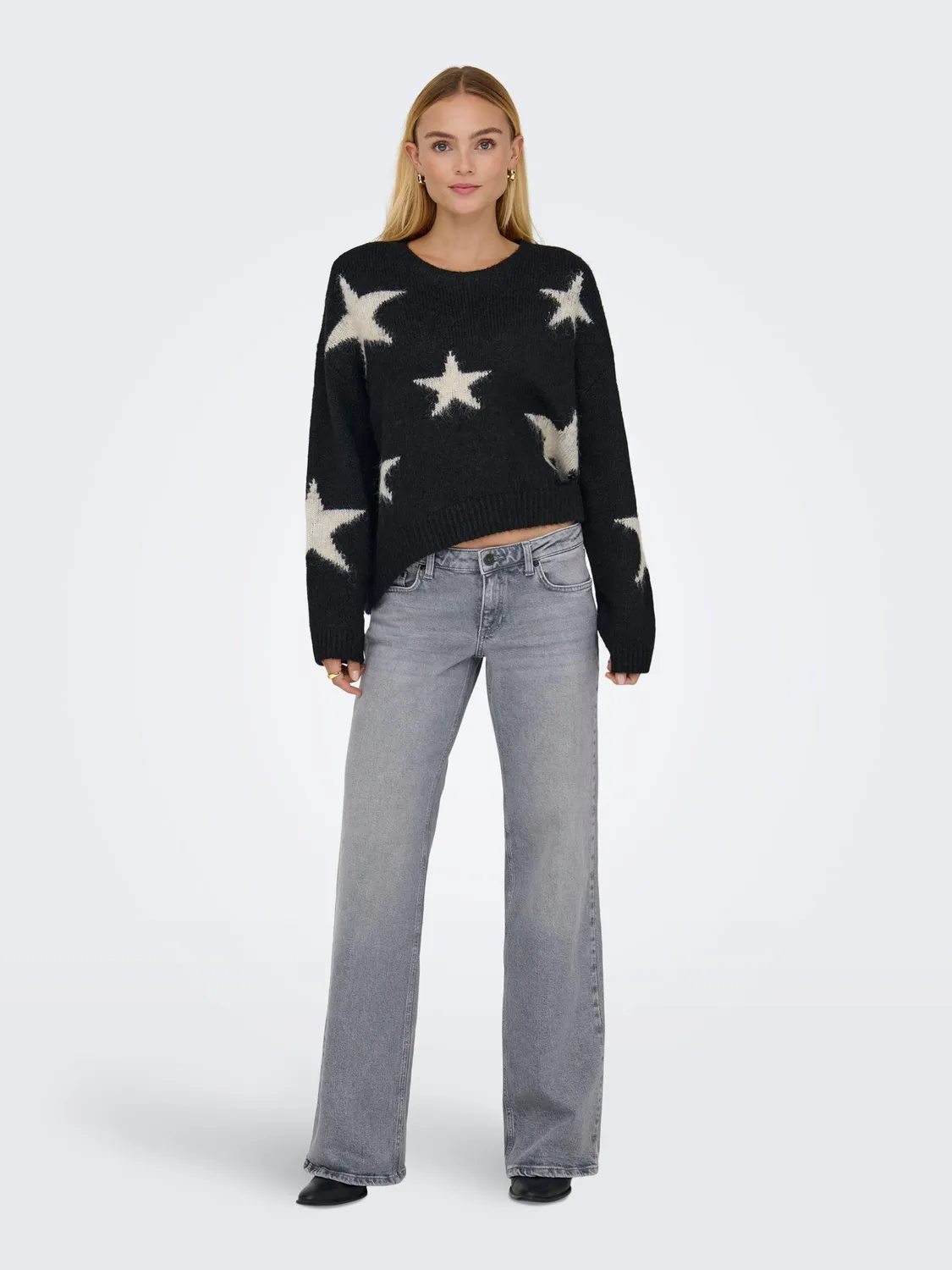 ONLY Onljuicy Wide Leg Jeans 32W/32L vita bassa