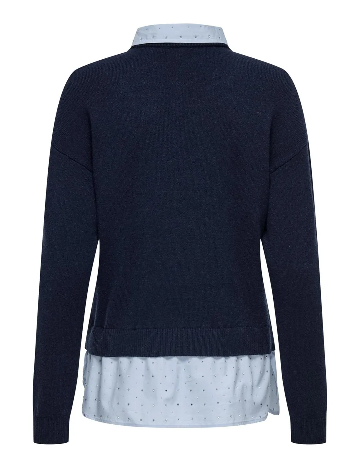 ONLY Onldagmar maglia donna colletto maglieria Cabernet