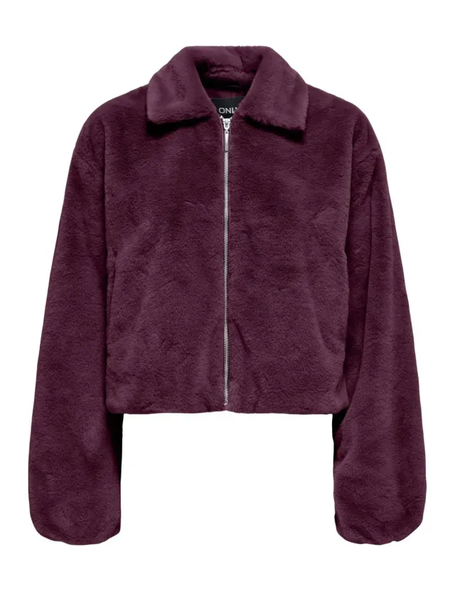 ONLY Onldana Life giacca pelliccia sintetica donna nera