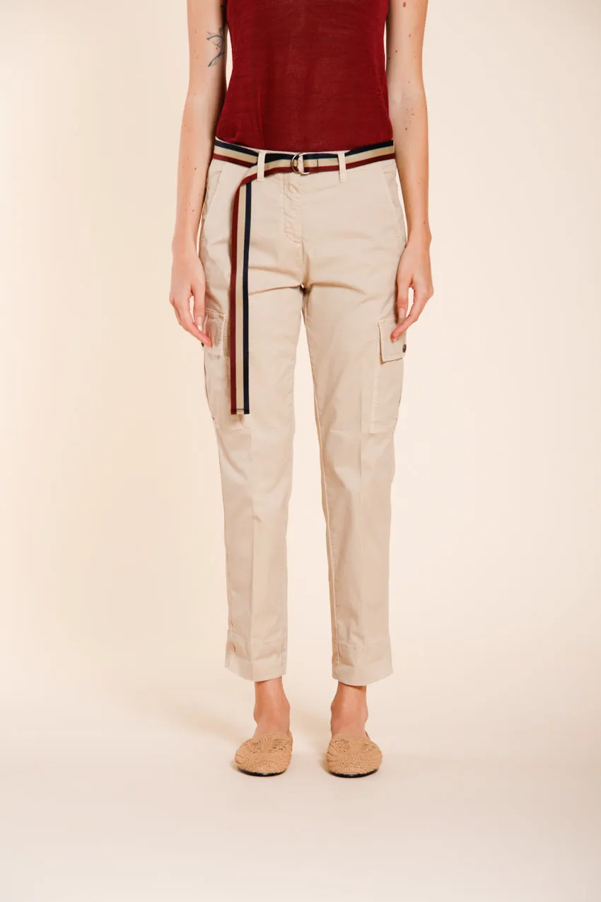 Mason's Marlene Cargo pantalone donna burro carrot