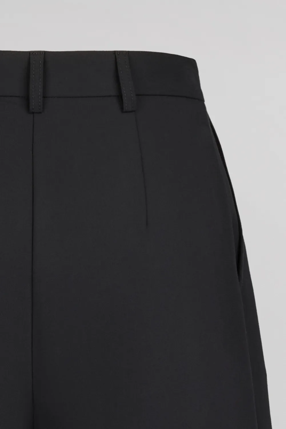 Teddy Smith P-Miley pantalone wide leg nero donna vita alta