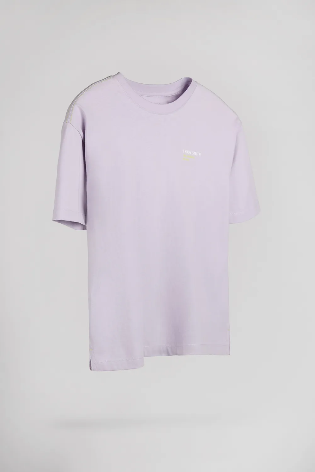 Teddy Smith T-Diego MC JR T-Shirt Lavanda Bimbo