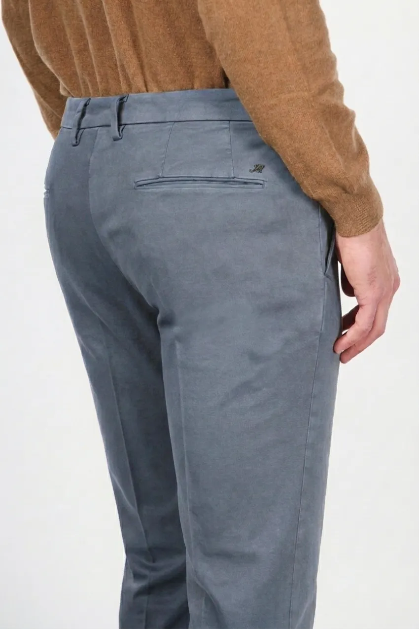 Mason's Torino Flex chino uomo grigio slim raso