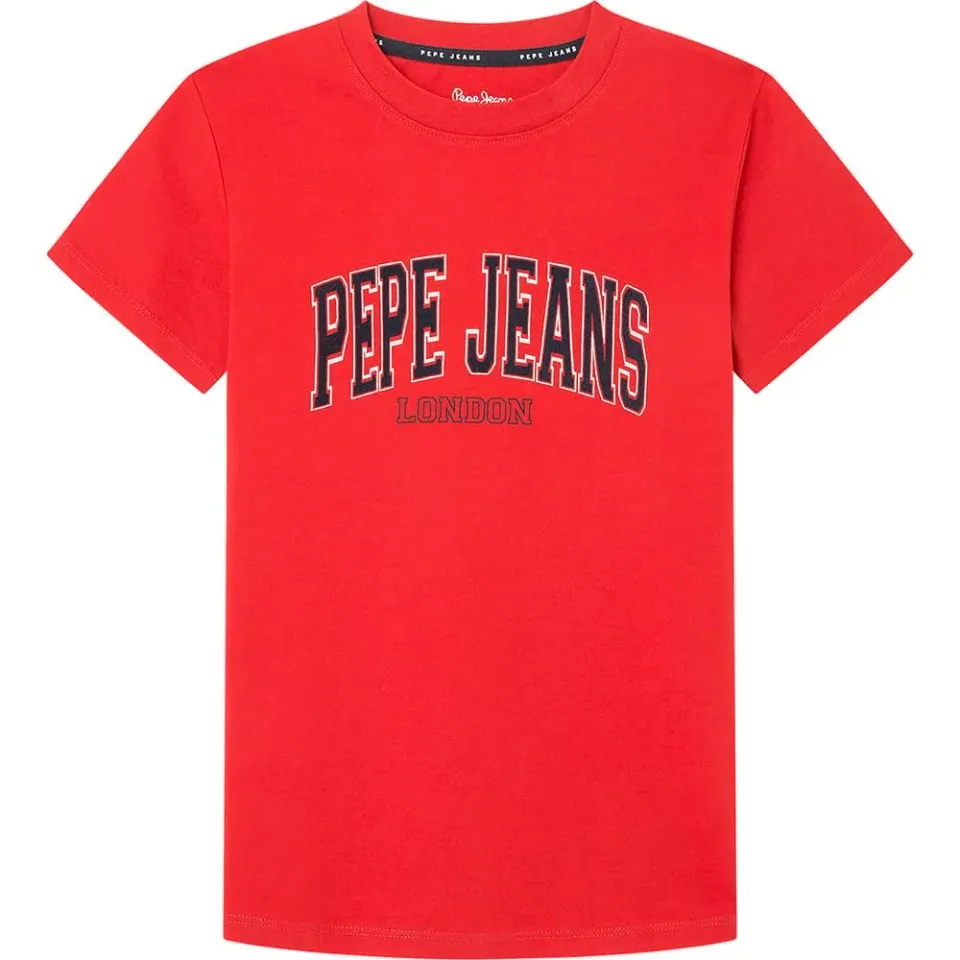 Pepe Jeans Bain t-shirt uomo rossa 100% cotone