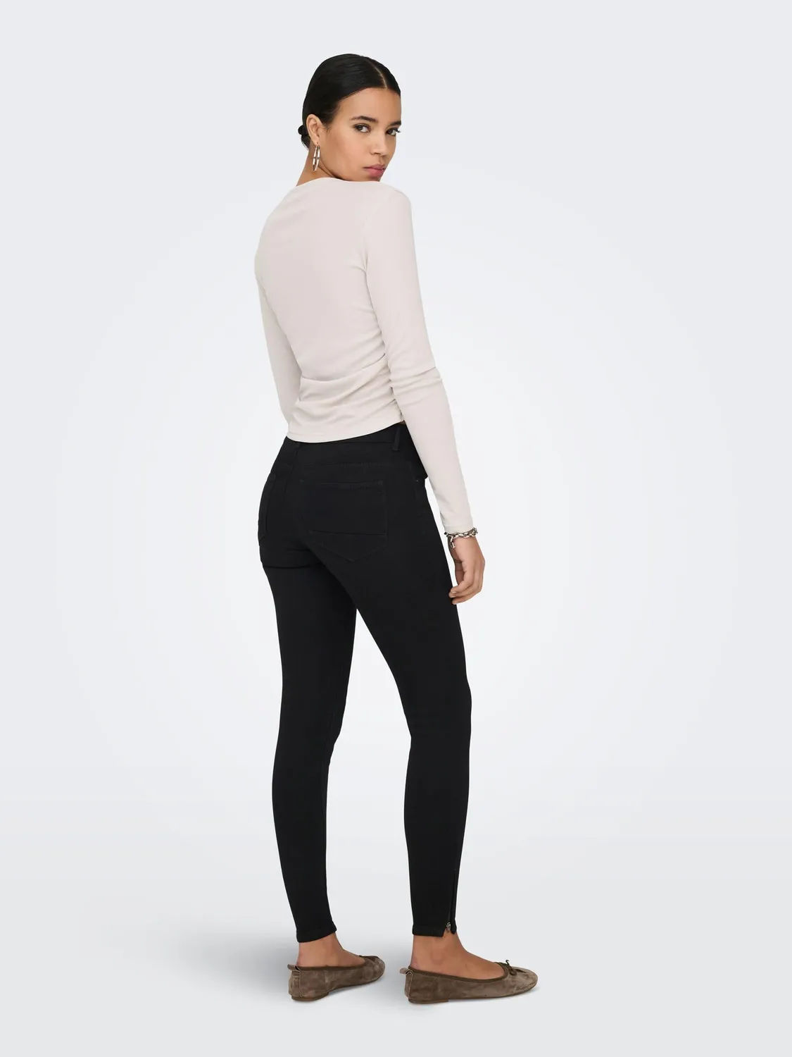 ONLY ONLKENDELL Jeans Skinny Donna Nero M/30L