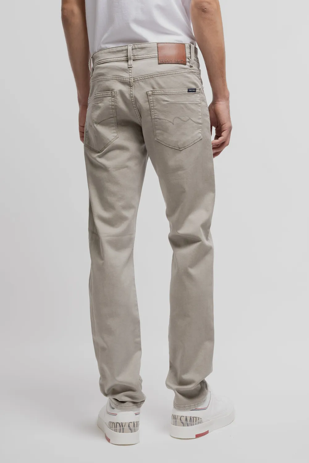 Teddy Smith Jim Rock Swe L32 jeans uomo Bleach Kaki slim