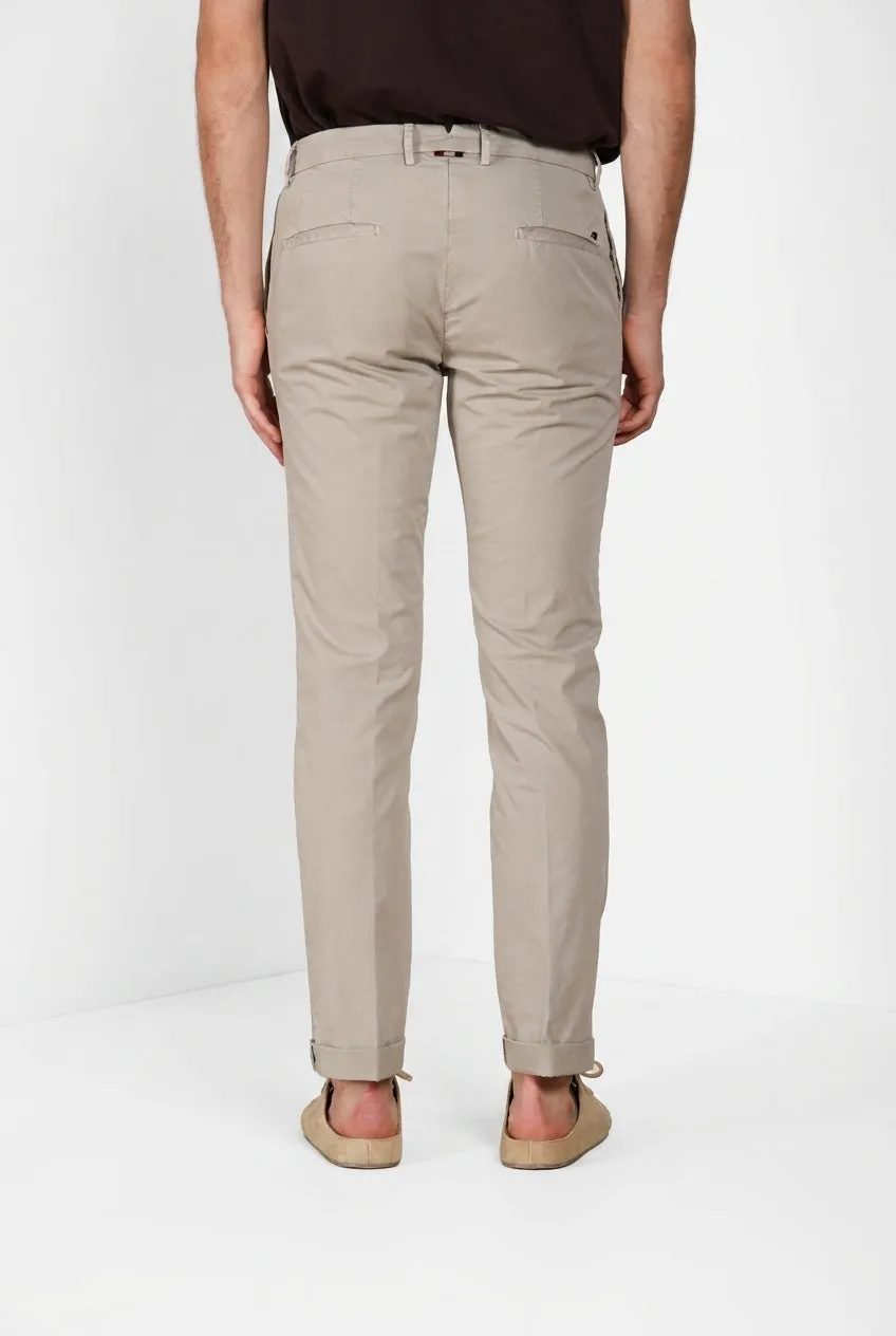 Mason's New York Chino Uomo Regular Sabbia Twill Stretch