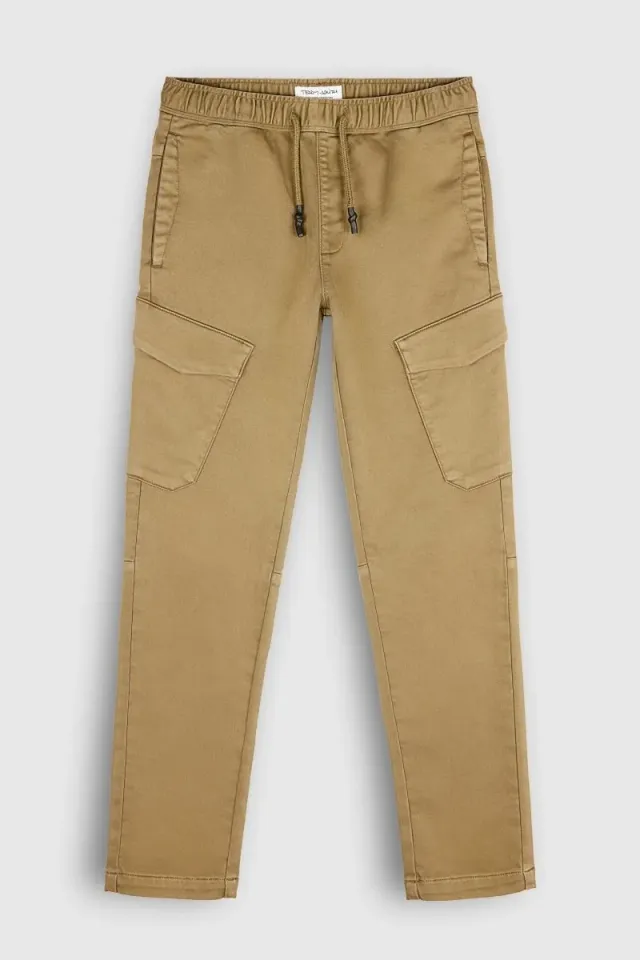 Teddy Smith P-Piky Cargo JR Pantalone bambino beige