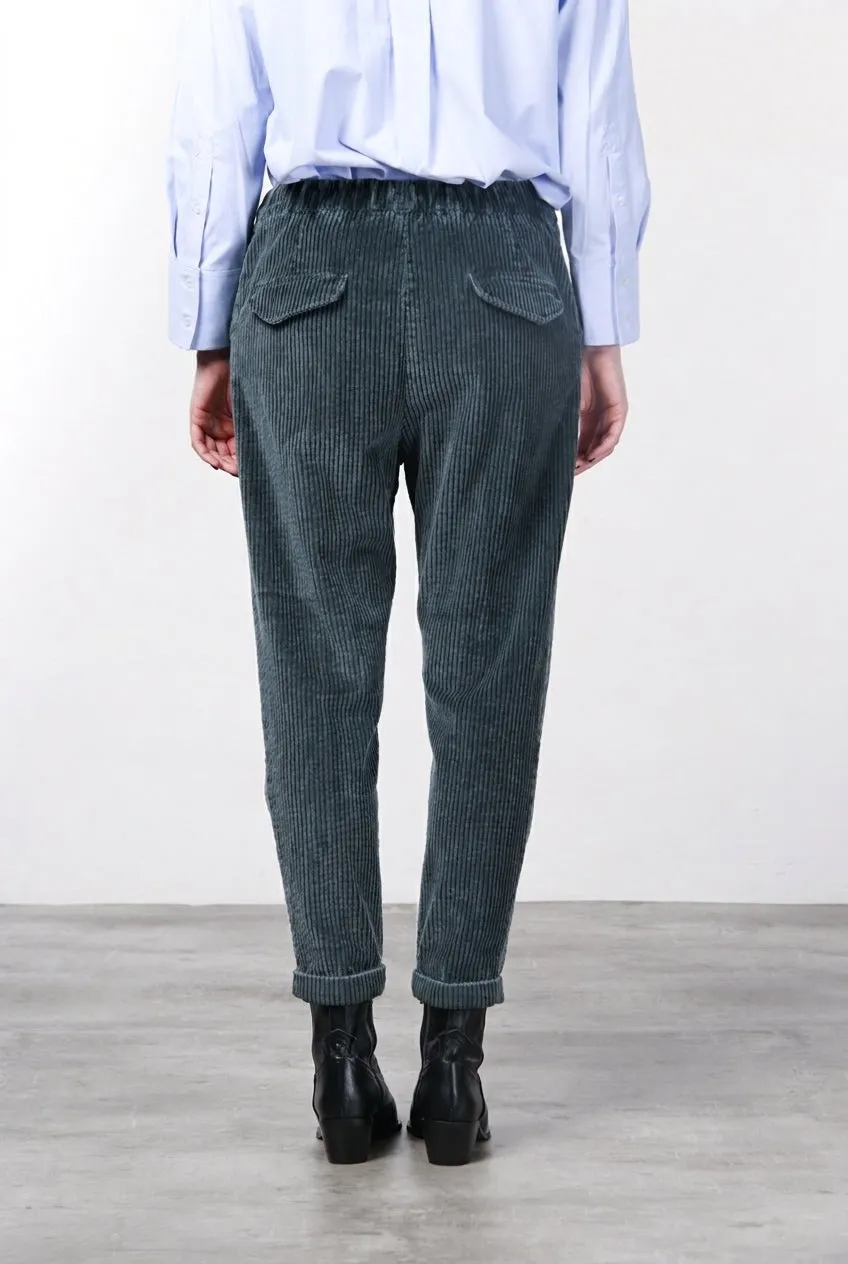 Mason's Malibu Jogger City Chino Verde Velluto Relaxed