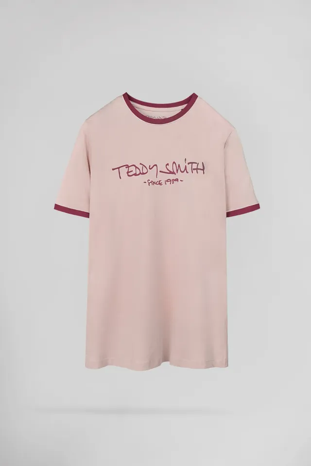 Teddy Smith Ticlass MC Rose Pastel t-shirt uomo cotone