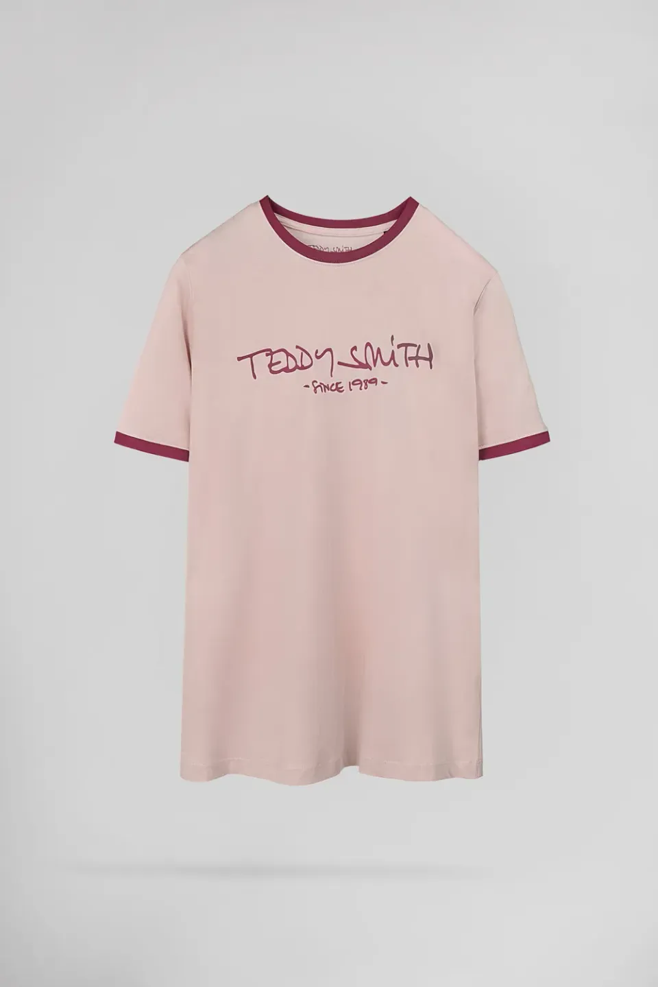 Teddy Smith Ticlass MC Rose Pastel t-shirt uomo cotone