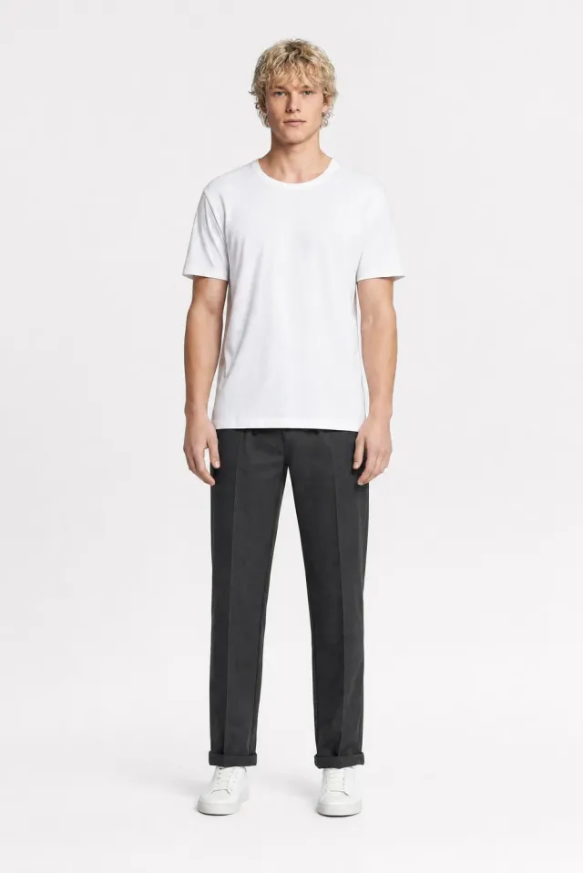Teddy Smith Pywan 17 pantaloni uomo black slim elasticizzati