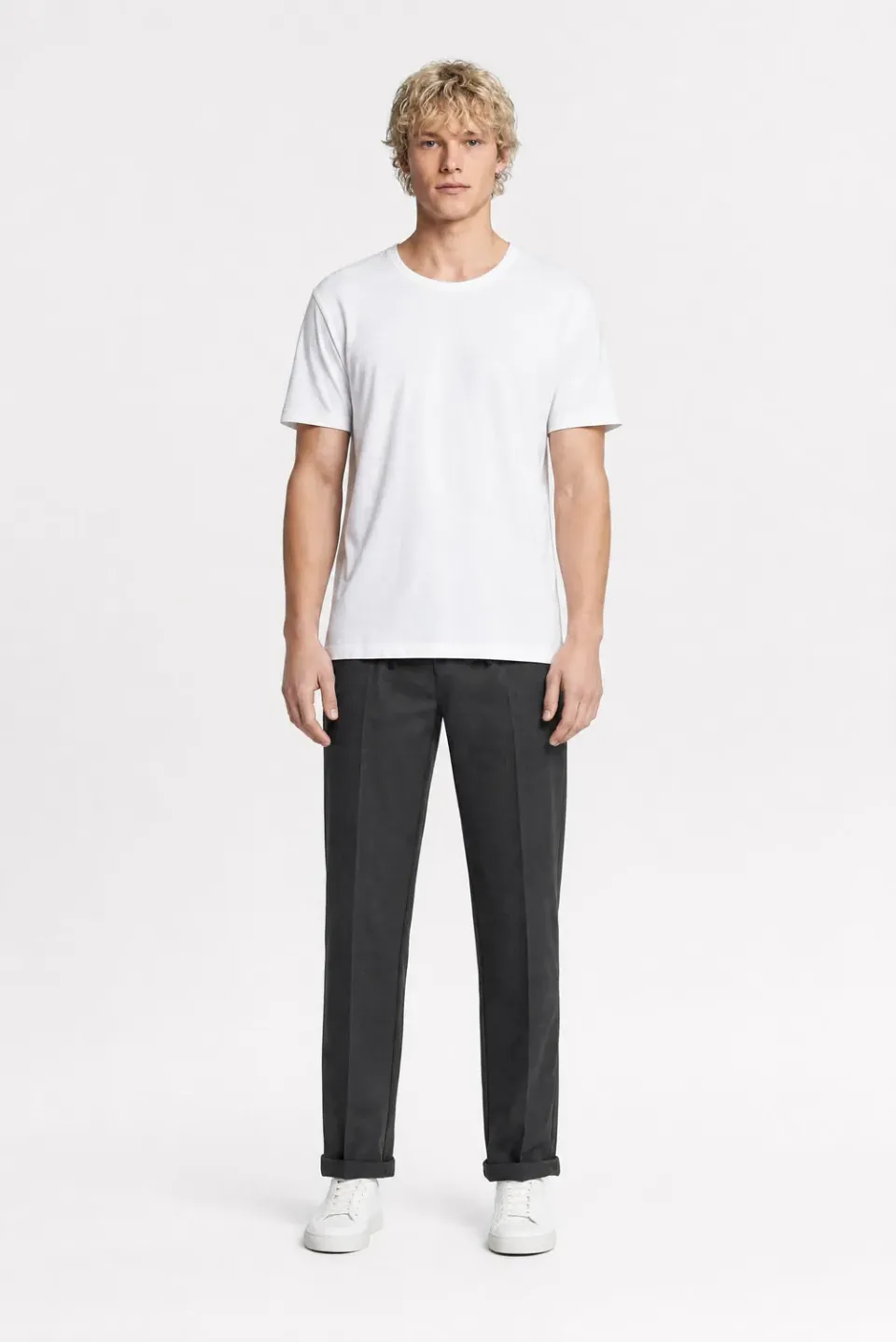 Teddy Smith Pywan 17 pantaloni uomo black slim elasticizzati