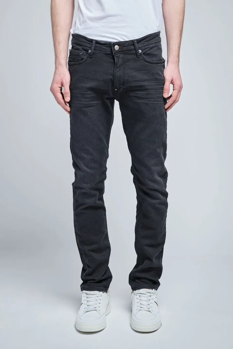 Teddy Smith Reeple Rock jeans uomo nero L32 regular slim