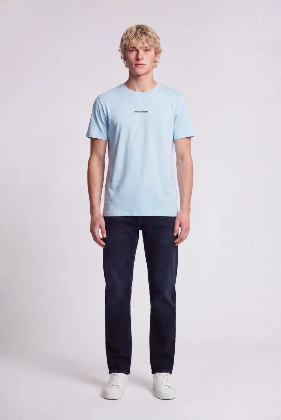 Teddy Smith Soy T-Soy 2 t-shirt azzurro pastello cotone