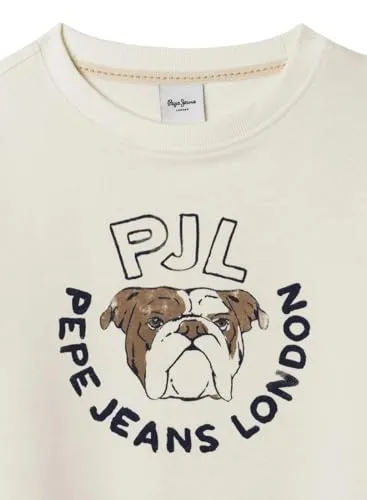 Pepe Jeans Wilfred Felpa bambino 10 anni grafica tasche laterali