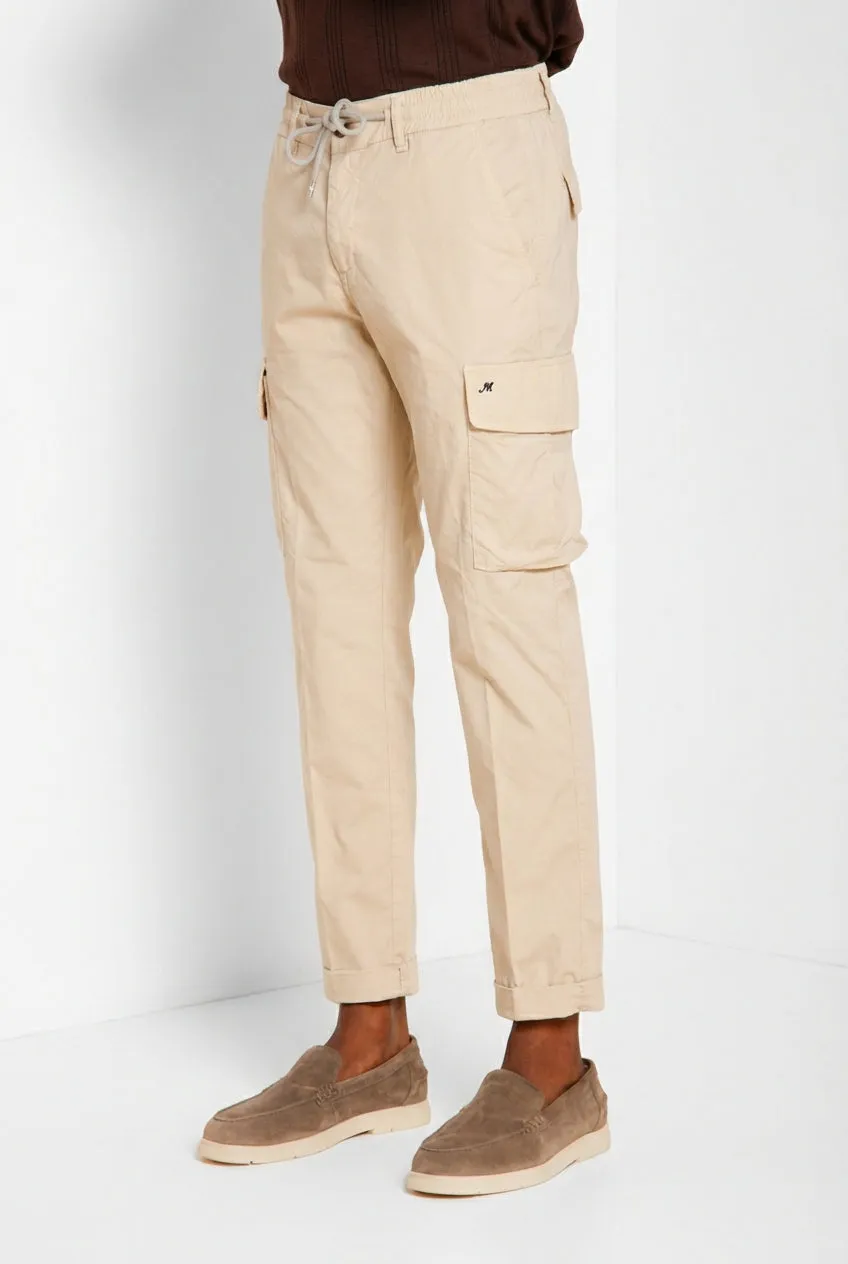Mason's Chile Jogger pantalone cargo beige chiaro extra slim