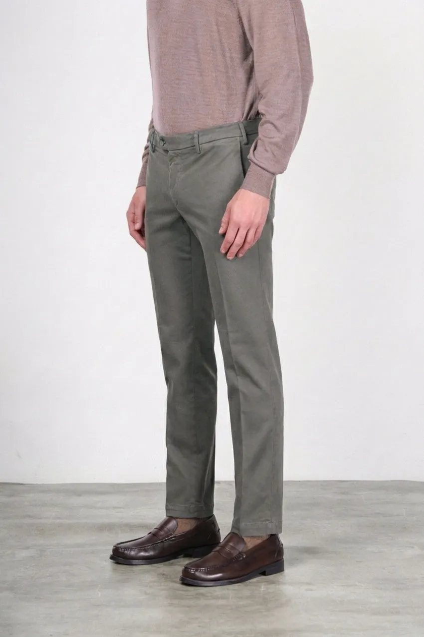 Mason's New York chino uomo grigio scuro regular fit gabardina