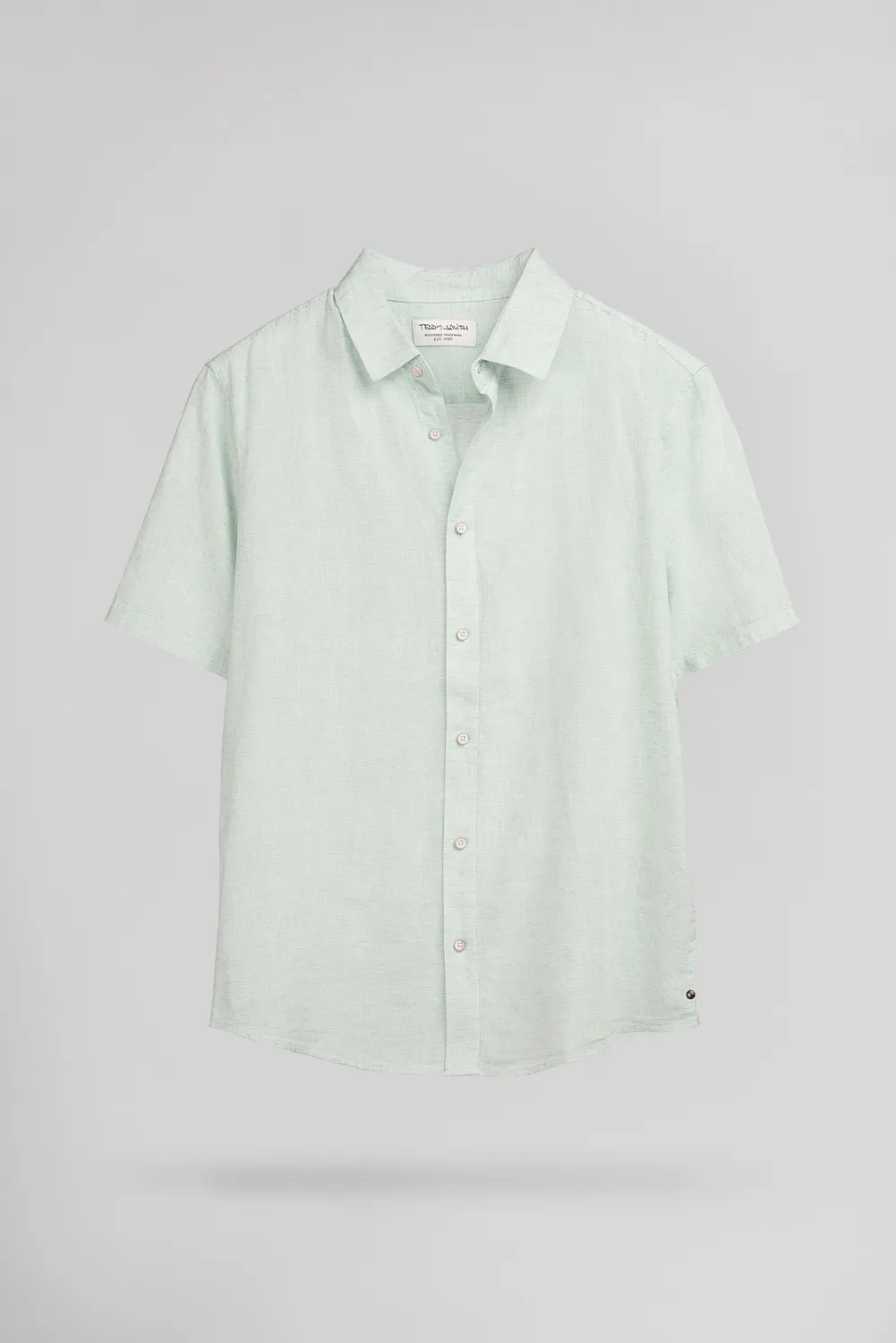 Teddy Smith C-Pietro camicia uomo lino maniche corte