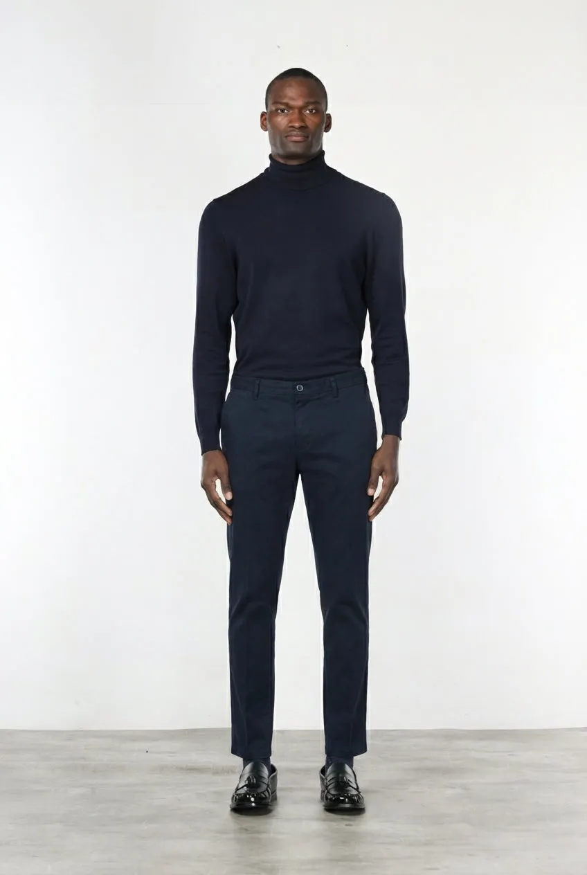 Mason's Milano chino uomo blu navy extra slim
