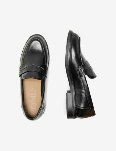 ONLY Onllux-1 PU Loafer mocassino donna nero elegante